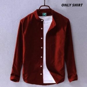 Premium Stylish Ban Colour Shirt Red