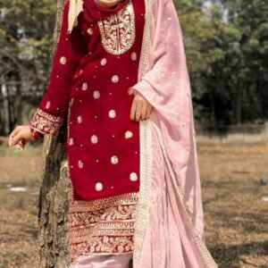 Soft Jorjet With sequence embroidery Three Piece